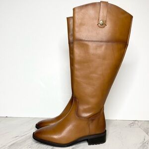 Sam Edelman Drina Brown Leather Athletic Fit Riding Boot 6 1/2 M